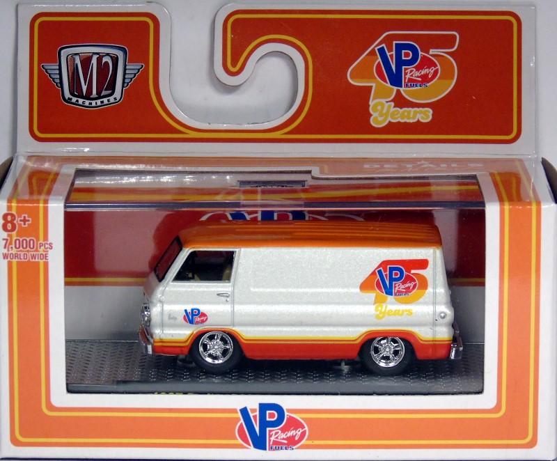 M2 Machines Detroit Muscle Release 53 1967 Auto-Trucks Dodge A100 Panel Van - VP RACING